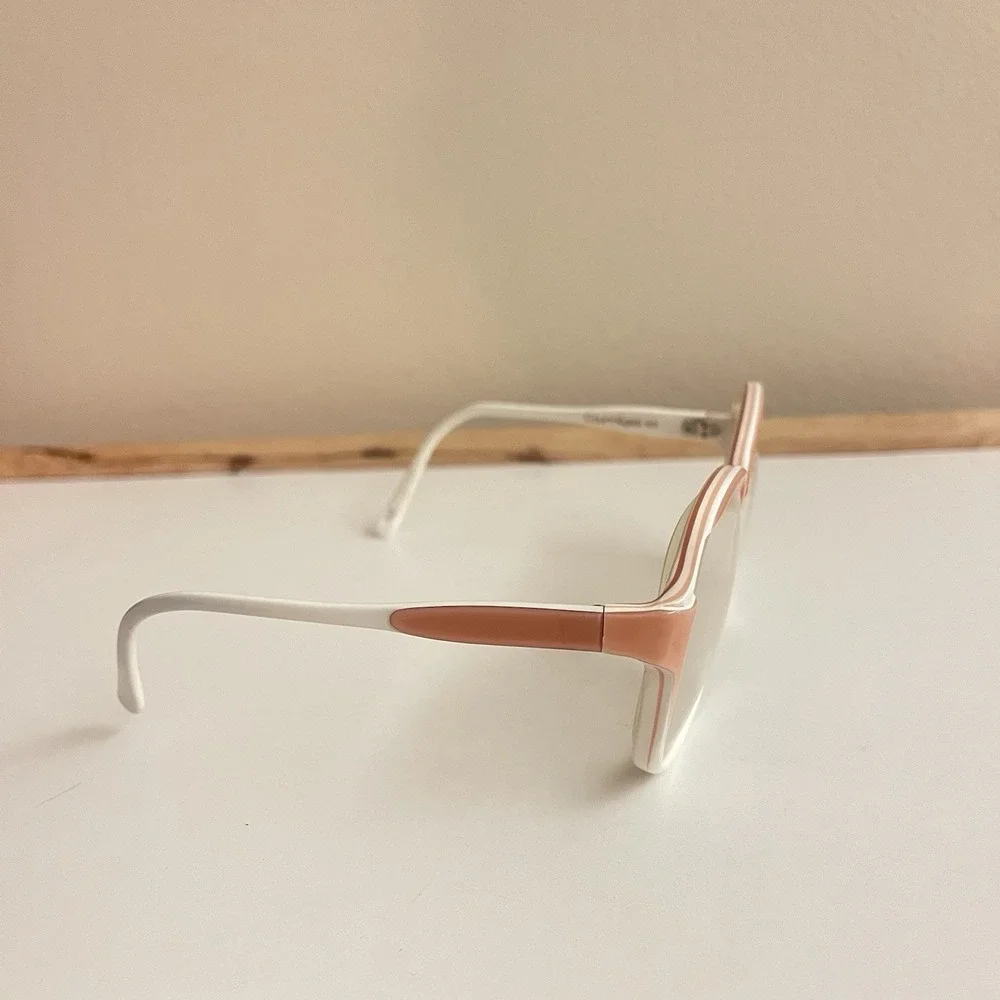 Vtg courreges 807 glasses Pink Boho Grandma Core 57-15 140‎ C3 50s Oversized